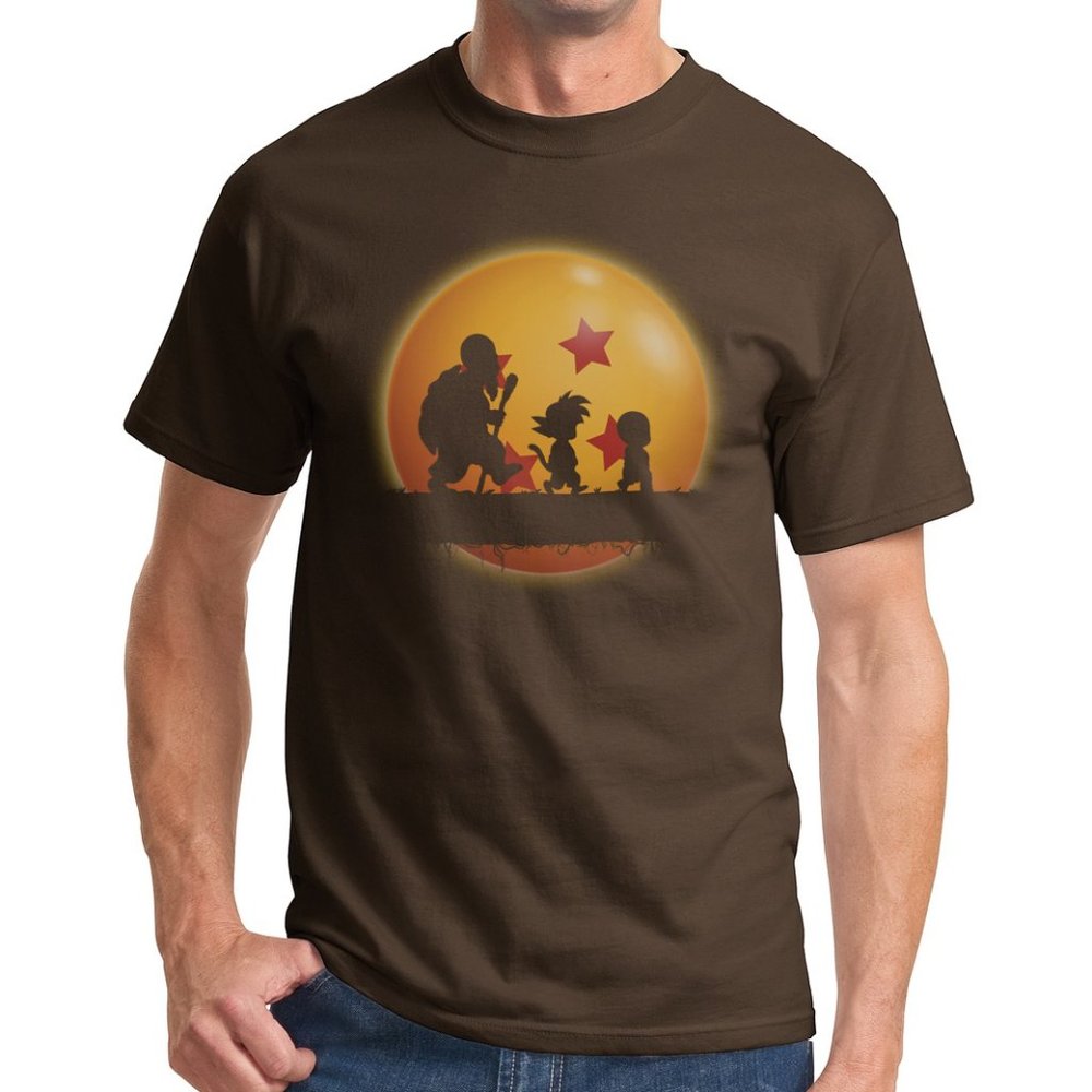 M Dragonball Hakuna Matata Shirt Brown